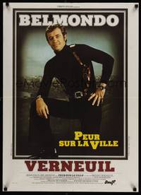 2c321 NIGHT CALLER French 23x31 '75 Henri Verneuil's Peur sur la ville, Jean-Paul Belmondo!