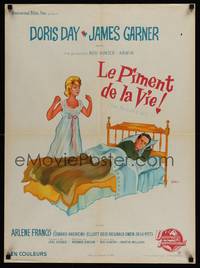 2c345 THRILL OF IT ALL French 22x30 '63 artwork of Doris Day & James Garner by Siry!