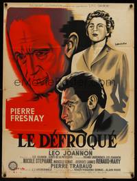 2c353 UNFROCKED ONE French 24x32 '54 Leo Joannon's Le defroque, great art of top stars by Noel!