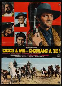 2c418 TODAY WE KILL, TOMORROW WE DIE Italian lrg pbusta '68 spaghetti western!
