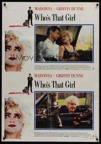 2c425 WHO'S THAT GIRL Italian lrg pbusta '87 great images of young rebellious Madonna!