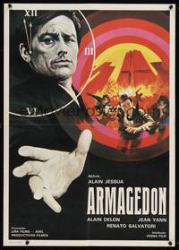 2c129 ARMAGEDDON Yugoslavian '77 art of Alain Delon & apocalyptic action!