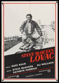 2c140 HUNTER Yugoslavian '80 great image of bounty hunter Steve McQueen!