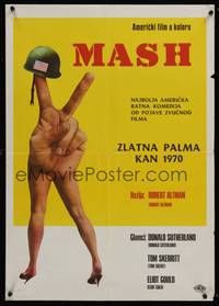 2c148 MASH Yugoslavian '70 Elliott Gould, Korean War classic directed by Robert Altman!