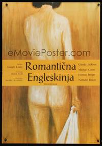 2c159 ROMANTIC ENGLISHWOMAN Yugoslavian '75 Joseph Losey, Glenda Jackson, Michael Caine, sexy art!