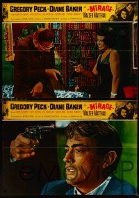 2c471 MIRAGE 5 Italian photobustas '65 is the key to Gregory Peck's secret in his mind?