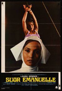 2c483 SISTER EMANUELLE 7 Italian photobusta '77 sexy Laura Gemser as nun trying to be good!