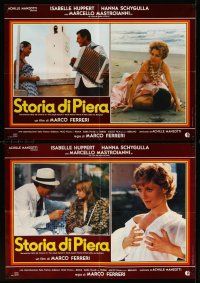 2c485 STORY OF PIERRA 7 Italian photobustas '83 Hanna Schygulla, Isabelle Huppert, Storia di Piera!