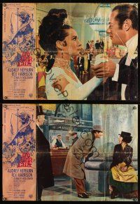 2c406 MY FAIR LADY 3 Italian lrg pbustas '64 classic Audrey Hepburn & Rex Harrison!