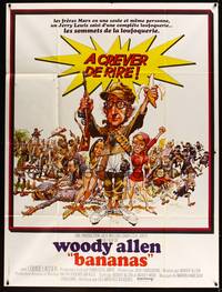 2e294 BANANAS French 1p '71 great artwork of Woody Allen by E.C. Comics artist Jack Davis!