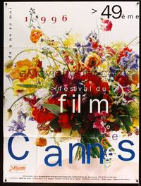 2e315 CANNES FILM FESTIVAL 1996 French 1p '96 cool image of flower arrangement by J.F. Aloisi!