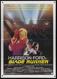 2e015 BLADE RUNNER Italian 1p '82 Ridley Scott, different image of Harrison Ford, Young & Hauer!