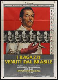 2e016 BOYS FROM BRAZIL Italian 1p '79 different art of Nazi Gregory Peck by Averardo Ciriello!
