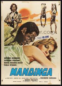 2e074 MANDINGA Italian 1p '76 Mario Pinzauti's rip-off of Mandingo, art by Aller!