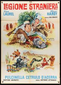 2e009 BEAU HUNKS/PULCINELLA CETRULO D'ACERRA Italian 1p '60s Laurel & Hardy + 2nd cartoon feature!