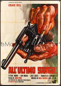 2e168 BURY THEM DEEP Italian 2p '68 Craig Hill, cool spaghetti western art by P. Franco!