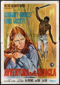 2e169 BUSHBABY Italian 2p '69 Margaret Brooks, Louis Gossett Jr, true adventure as big as Africa!