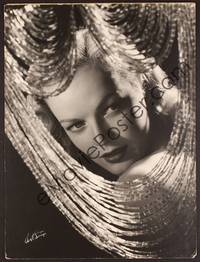 2f003 JUNE HAVER signed deluxe 15x20 still '40s by Bert Six, beautiful close exotic portrait!