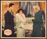 2f016 GET YOUR MAN jumbo LC '27 Clara Bow in great fur-trimmed robe with Buddy Rogers!