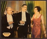 2f018 MANSLAUGHTER jumbo LC '30 sexy Claudette Colbert laughs at two witty men in tuxedos!