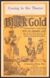 2f078 BLACK GOLD pressbook '27 Norman Studios all-black thrilling epic of the oil fields!