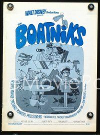 2f082 BOATNIKS pressbook '70 Walt Disney, Phil Silvers, Stefanie Powers & Robert Morse!