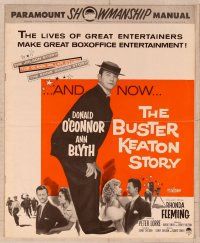 2f092 BUSTER KEATON STORY pressbook '57 Donald O'Connor as The Great Stoneface comedian, Ann Blyth