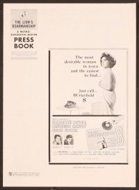 2f094 BUTTERFIELD 8 pressbook '60 callgirl Elizabeth Taylor is the most desirable & easy to find!