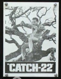 2f100 CATCH 22 pressbook '70 directed by Mike Nichols, based on the novel by Joseph Heller!