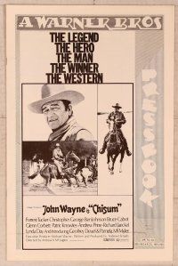 2f106 CHISUM pressbook '70 The Legend big John Wayne, Forrest Tucker!
