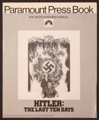 2f192 HITLER: THE LAST TEN DAYS pressbook '73 Alec Guinness as Adolf, Doris Kunstmann as Eva Braun