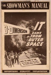 2f223 IT CAME FROM OUTER SPACE pressbook '53 Jack Arnold classic 3-D sci-fi, cool images!