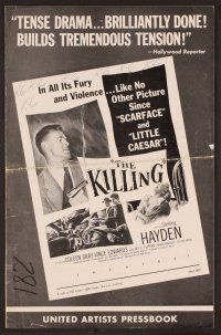 2f240 KILLING pressbook '56 directed by Stanley Kubrick, Sterling Hayden, sexy Marie Windsor