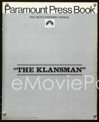 2f245 KLANSMAN pressbook '74 Lee Marvin, Richard Burton, it's a great place to live, if they let you