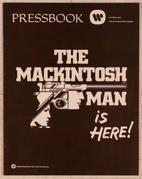 2f279 MACKINTOSH MAN pressbook '73 Paul Newman & Dominique Sanda, directed by John Huston!