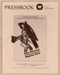 2f284 MAGNUM FORCE pressbook '73 Clint Eastwood is Dirty Harry pointing his huge gun!