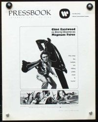 2f285 MAGNUM FORCE int'l pressbook '73 Clint Eastwood is Dirty Harry pointing his huge gun!