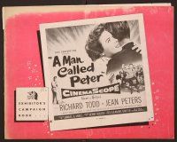 2f288 MAN CALLED PETER pressbook '55 Richard Todd & Jean Peters make your heart sing with joy!