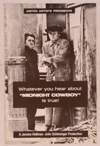 2f312 MIDNIGHT COWBOY pressbook '69 Dustin Hoffman, Jon Voight, John Schlesinger classic!