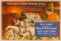 2f316 MIRACLE OF THE WHITE STALLIONS pressbook '63 Walt Disney, Lipizzaner stallions & soldiers!