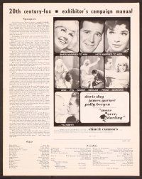 2f326 MOVE OVER, DARLING pressbook '64 James Garner, Doris Day, Polly Bergen