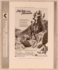 2f332 MY SIDE OF THE MOUNTAIN pressbook '68 a boy who dreams of leaving civilization to do his thing