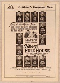 2f345 O. HENRY'S FULL HOUSE pressbook '52 Marilyn Monroe pictured with many other top stars!