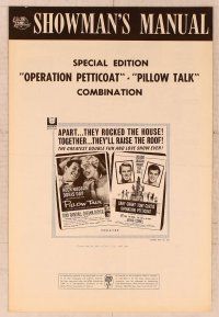 2f361 OPERATION PETTICOAT/PILLOW TALK pressbook '64 Cary Grant, Tony Curtis, Rock Hudson, Doris Day