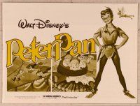 2f378 PETER PAN pressbook R82 Walt Disney animated cartoon fantasy classic, great full-length art!