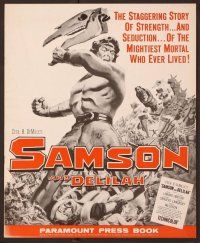 2f438 SAMSON & DELILAH pressbook R59 Hedy Lamarr & Victor Mature, Cecil B. DeMille
