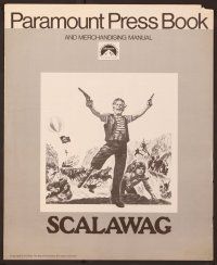 2f444 SCALAWAG pressbook '73 Kirk Douglas as Captain Peg, Mark Lester, pirates!