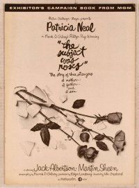 2f478 SUBJECT WAS ROSES pressbook '68 Martin Sheen, Patricia Neal, a story of three strangers!