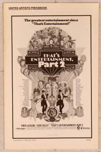 2f500 THAT'S ENTERTAINMENT PART 2 pressbook '75 Fred Astaire, Gene Kelly & many MGM greats!