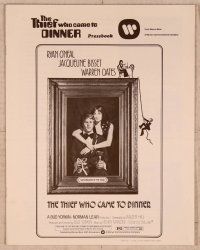 2f503 THIEF WHO CAME TO DINNER pressbook '73 Ryan O'Neal, Jacqueline Bisset, $6,000,000 diamond!
